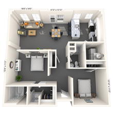 Loft 2x2 1049-1057 SF 2120 floor plan